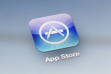 Bir iPad App Store simgesini yakın çekim görünümünü