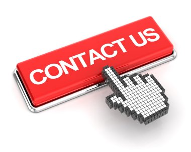 İletişim bize düğmesini, 3d render