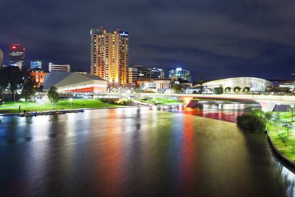 Adelaide in South Australia at night