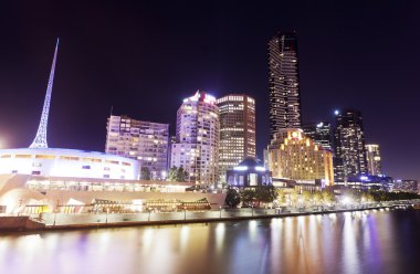 Görünüm Southbank alanın Melbourne, Avustralya
