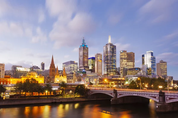 Melbourne, Avustralya modern binaların görünümü