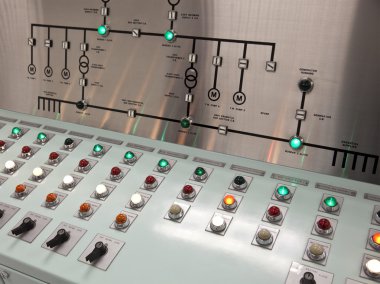 Kontrol odası, bir su arıtma tesisi