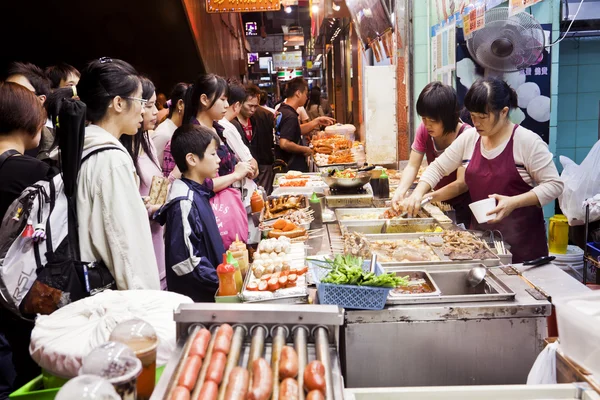 Straatvoedsel in Hong Kong — Stockfoto