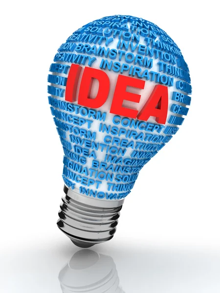 Ideia lâmpada — Fotografia de Stock