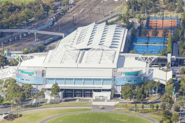 Melbourne'da hisse Arena havadan görünümü