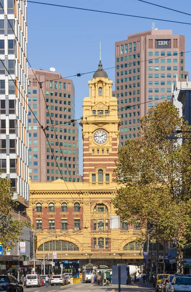 Melbourne vista a la ciudad — Foto de Stock