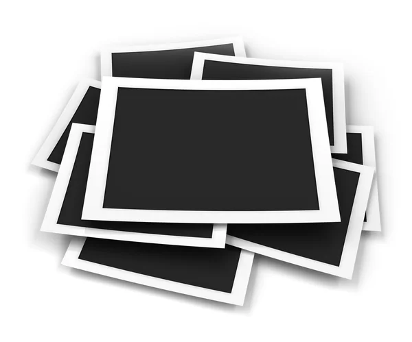 Montón de marcos de imágenes en blanco — Foto de Stock