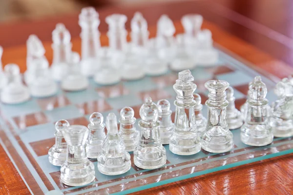 Glass chess — Stock Photo, Image