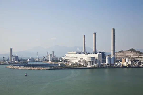 Pembangkit listrik bertenaga batu bara — Stok Foto