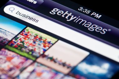 Ana ekran Gettyimages app iphone üzerinde