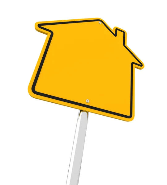 House shaped road sign — Stock Photo, Image