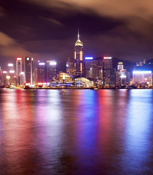 Hongkong bei Nacht — Stockfoto