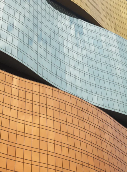 Curved windows of a modern building — Stock Photo, Image