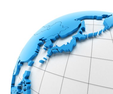 Japonya'nın küre Ulusal sınırları ile