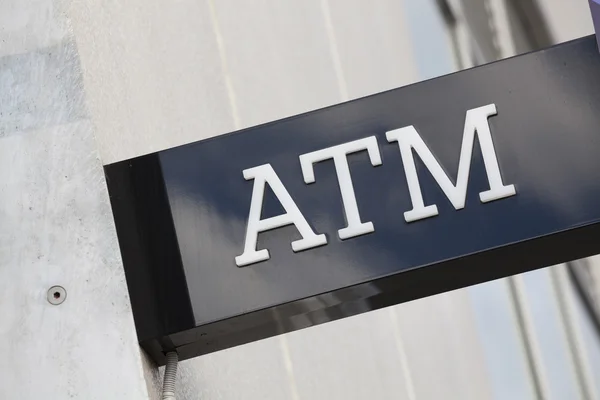 Atm 标志 — 图库照片