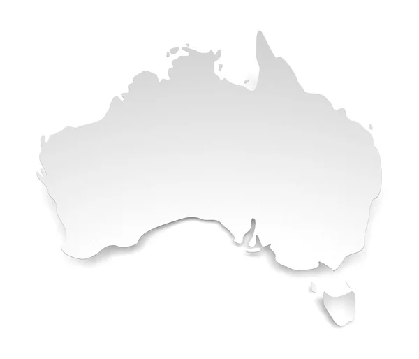 Paper map of Australia — Stock Photo, Image