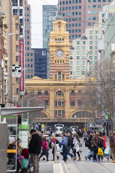 Pohled na město Melbourne — Stock fotografie