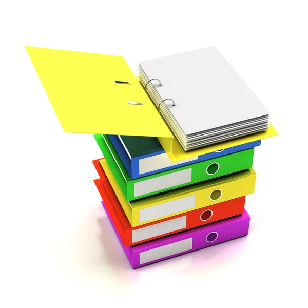 Stack of folders — Stock Photo, Image