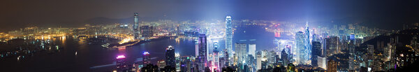 Hong Kong at night