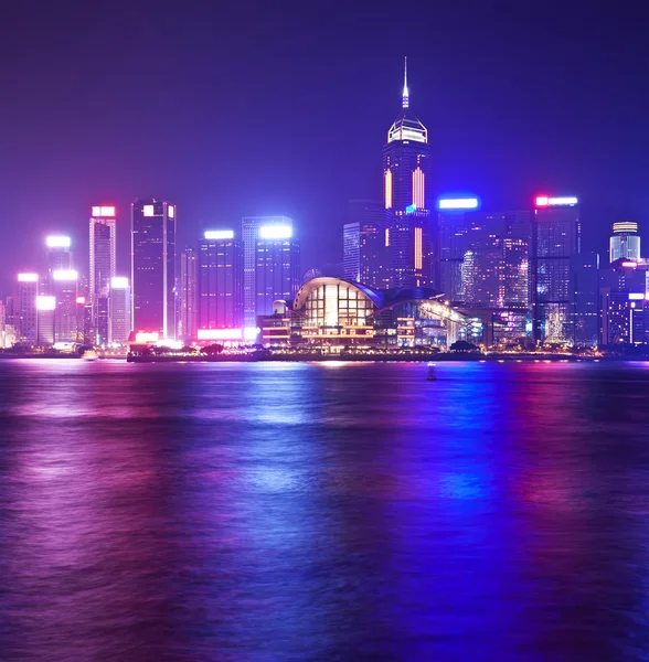 Hong Kong di notte — Foto Stock