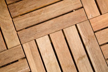 Outdoor wooden decking tile clipart
