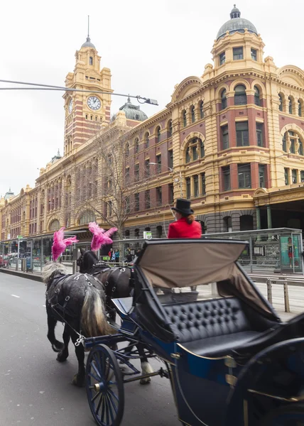 At fayton gezisine Melbourne — Stok fotoğraf