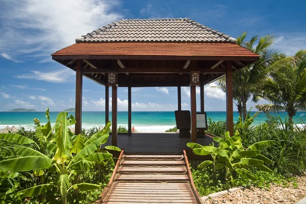 Gazebo sulla spiaggia — Foto Stock