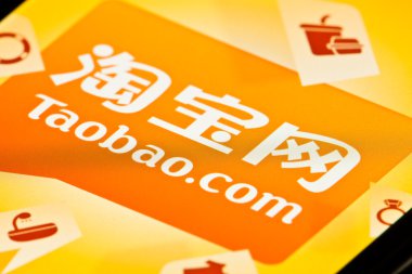 Başlangıç ekranı Taobao app iphone üzerinde