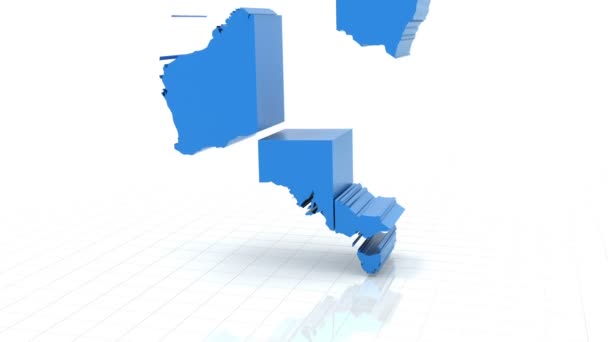 3d animation of australia map — Stock Video © ymgerman #85487668