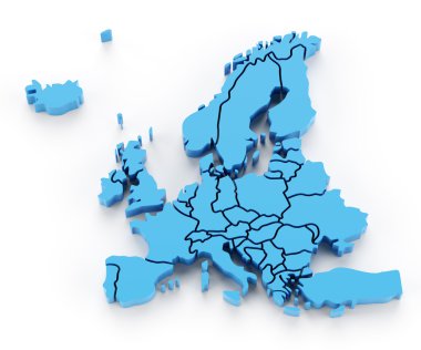 Haddelenmiş Avrupa Haritası