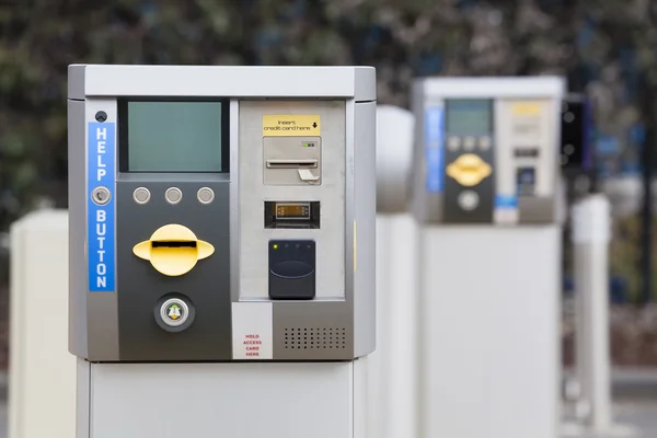 Bilparkering biljettautomat — Stockfoto