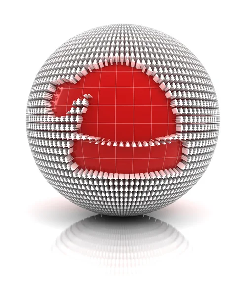 Santa hat icon — Stock Photo, Image