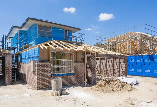 Im Bau befindliche Häuser — Stockfoto