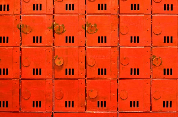 Array of old letter boxes — Stock Photo, Image