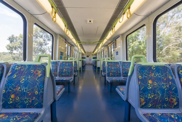 Interieur van een lege trein — Stockfoto