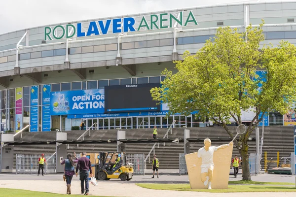 Vorbereitung der Rod Laver Arena auf die Australian Open — Stockfoto