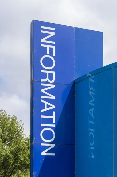 Blue information sign — Stock Photo, Image