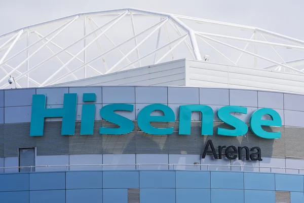 Σημάδι Hisense αρένα — Φωτογραφία Αρχείου