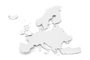 Ayrıntı kağıt Avrupa Haritası