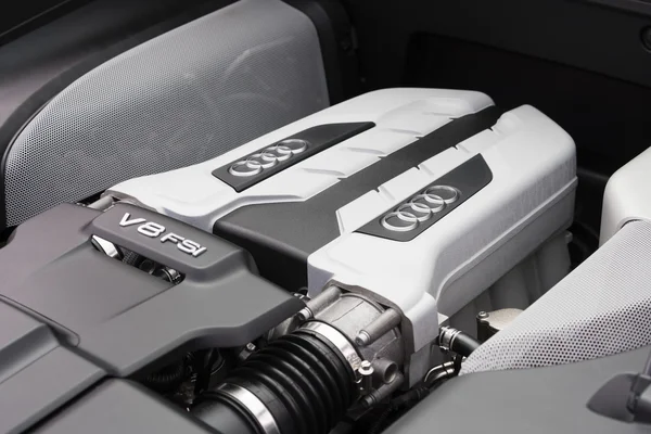 V8 FSI engine of Audi supercar — Stock Photo, Image