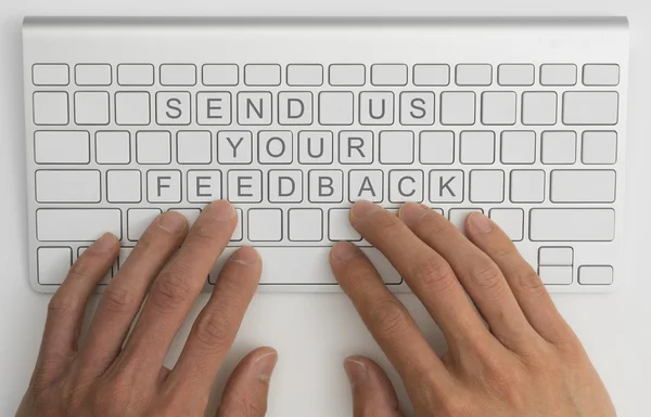 Sned nos seu conceito de feedback — Fotografia de Stock