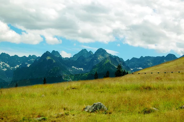 Hermoso paisaje de montaña soleado en las vacaciones del día — Foto de Stock