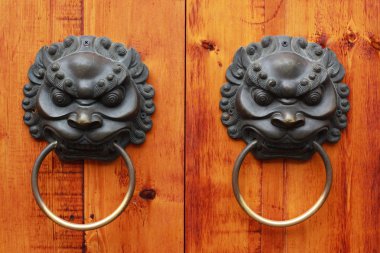 Aslan Çin kapı kolu, Chengdu, Çin baş