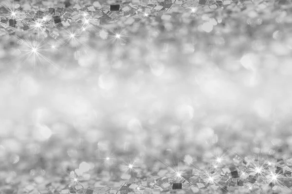 Abstract glitter silver background — Stock Photo, Image