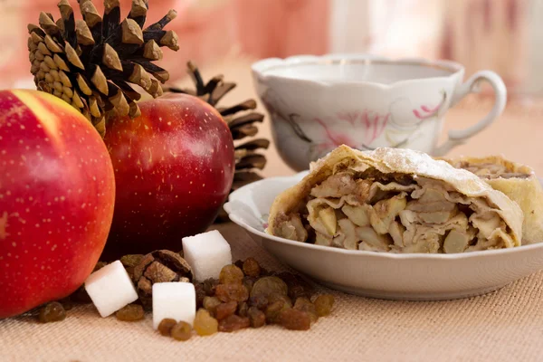 Závin jablečný koláč — Stock fotografie