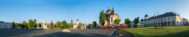 Zhovkva, Ukrayna, 12 Mayıs 2015, panoramik görünüm