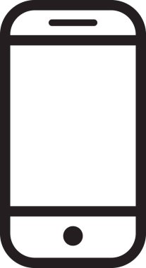 akıllı telefon simgesi vektör illüstrasyonu