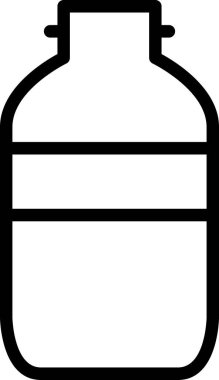 şişe simgesi vektör illüstrasyonu