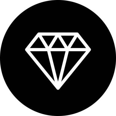 Elmas vekotr illüstrasyon, mücevher kavramı 