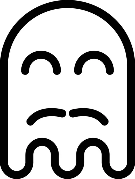 Ghost Emoji平面图标矢量插图 免版税图库矢量图片